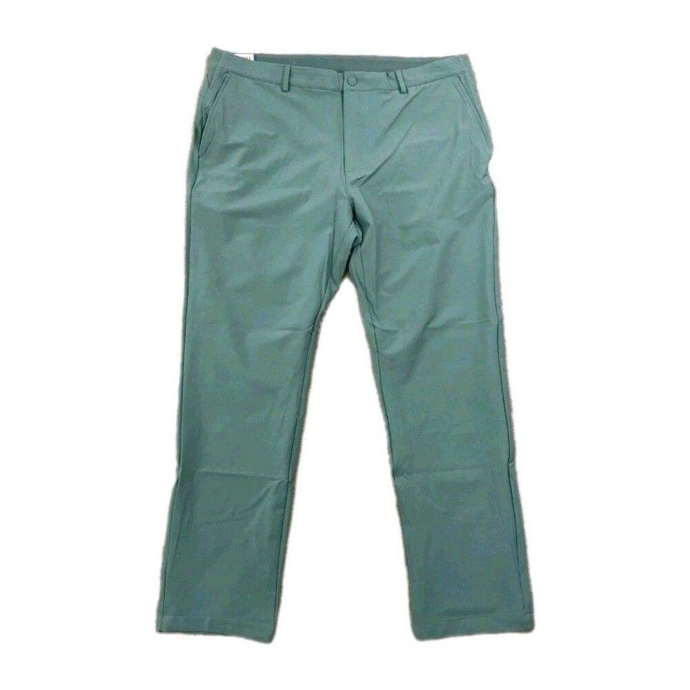 Greg Norman Men's 40x32 Luxe Performance Stretch Pants ML75 Flex Waistband Green - Picture 6 of 12